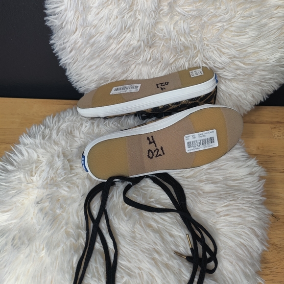 KATE SPADE KEDS for Kate Spade New York Shiny Leopard Kids size 4 M - Picture 4 of 6